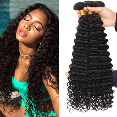 Deep Wave Human Hair Extensions