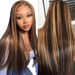 13x4 Straight Highlight Lace Front Wig
